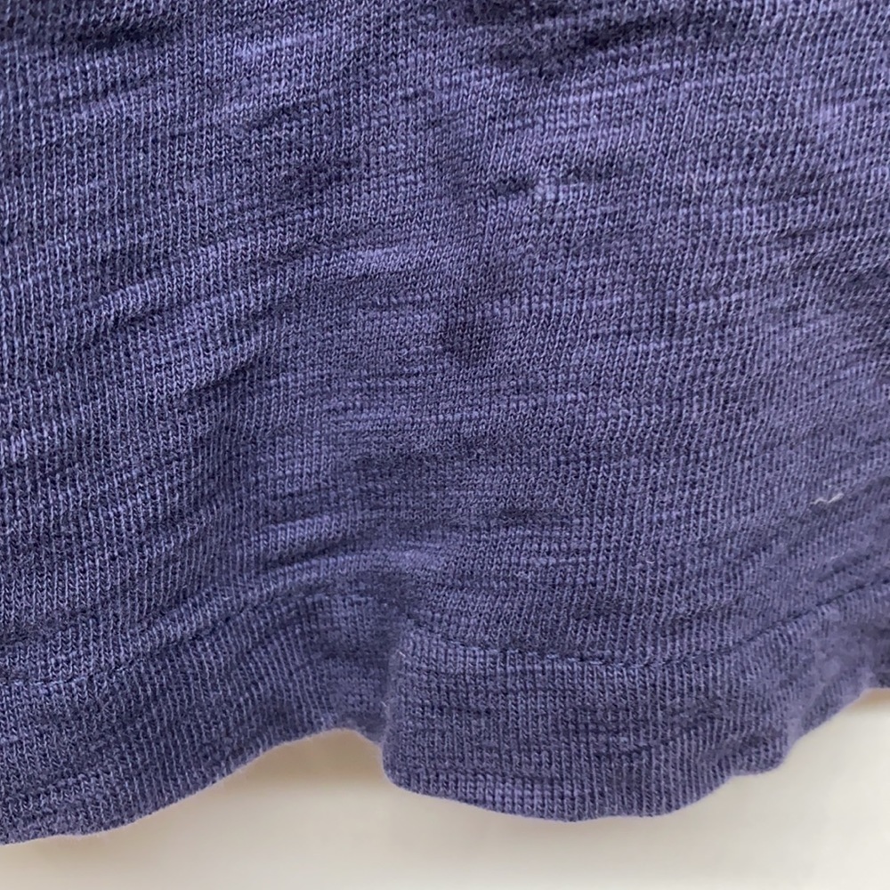 Madewell Eyelet Seamed Womens  Navy Shirt S - Picture 4 of 5